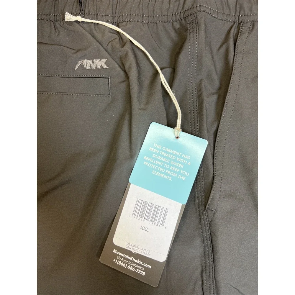 Mountain Khakis Nylon Deck Shorts XXL Jackson Grey Quick Dry Stretch NWT